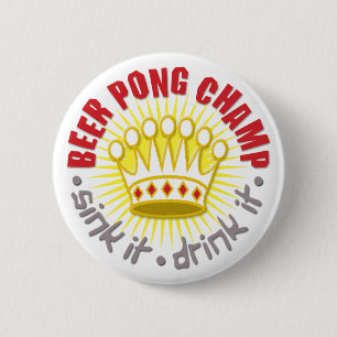 Bier Pong Champions-Knopf Button