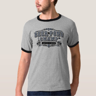 Bier Pong Champions-Schwergewichts- Abteilung - T-Shirt