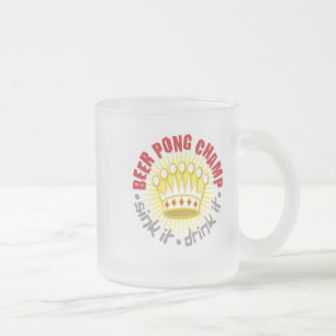 Bier Pong Champions-Tasse Mattglastasse
