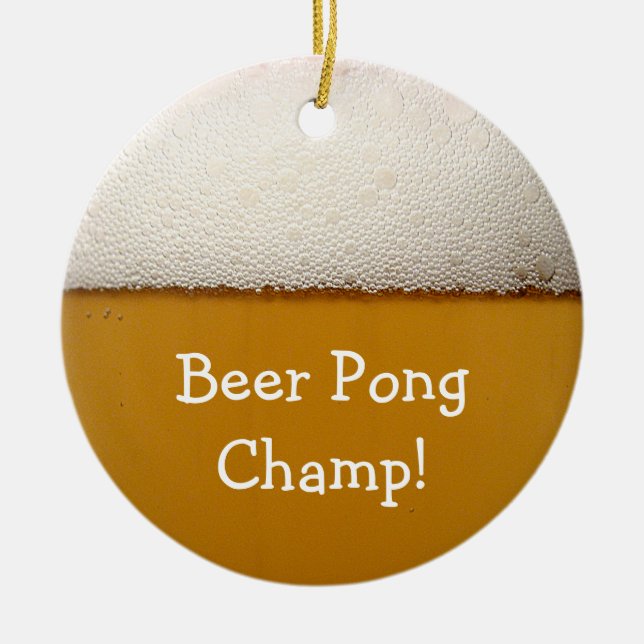 Bier Pong Keramikornament (Vorne)