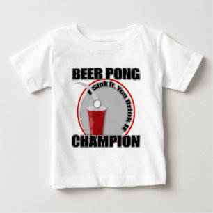 Bier Pong Meister Baby T-shirt