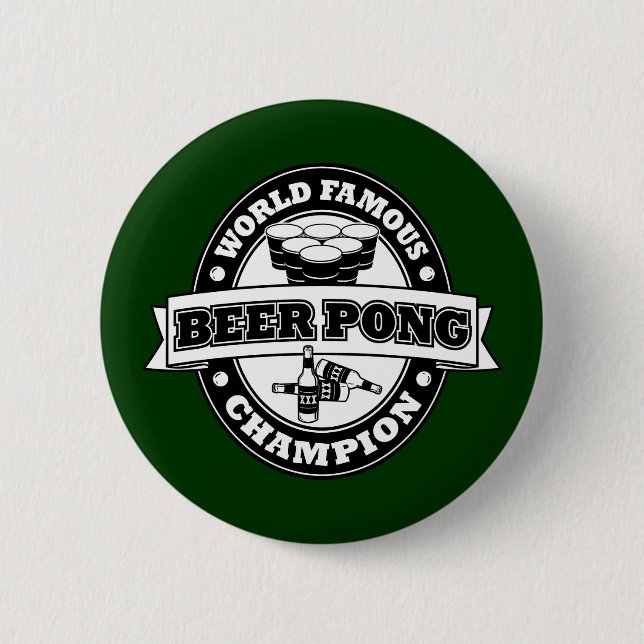 Bier Pong Meister Button (Vorderseite)