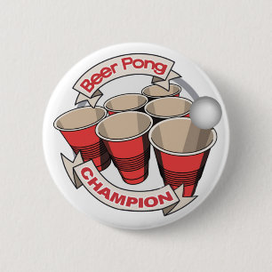 Bier Pong Meister-Knopf Button