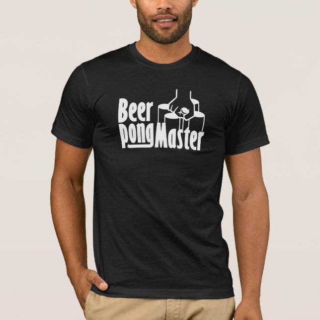 Bier Pong Meister T-Shirt (Vorderseite)