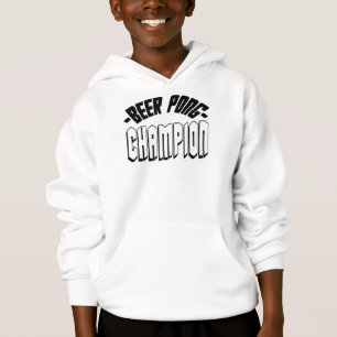 Bier Pong Meister-WeißHoodie Hoodie