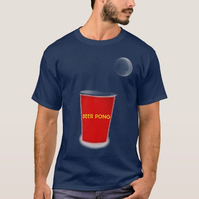 BIER PONG ORDNET T - Shirt an (Vorderseite)