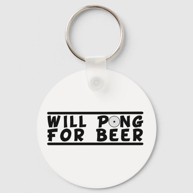 Bier Pong Schlüsselkette Schlüsselanhänger (Vorderseite)
