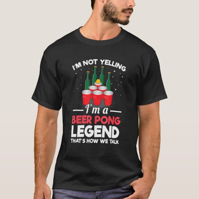 Bier-Pong-Turnierangebot für einen Bierpong-Champi T-Shirt (Vorderseite)