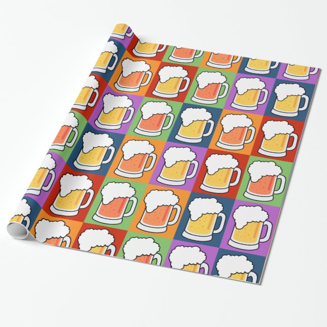 BIER Pop Art Packpapier (Ungerollt)