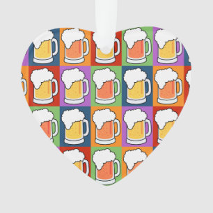 BIER Pop-Kunstgewohnheitsverzierungen Ornament
