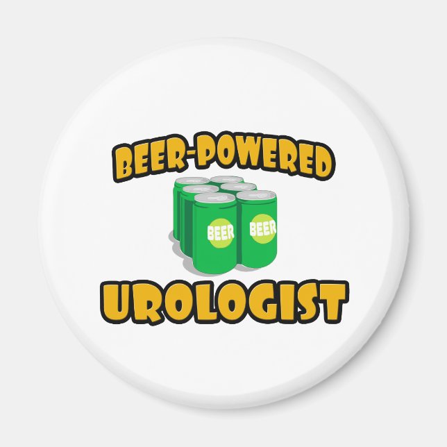 Bier-Powered Urologist Magnet (Vorne)