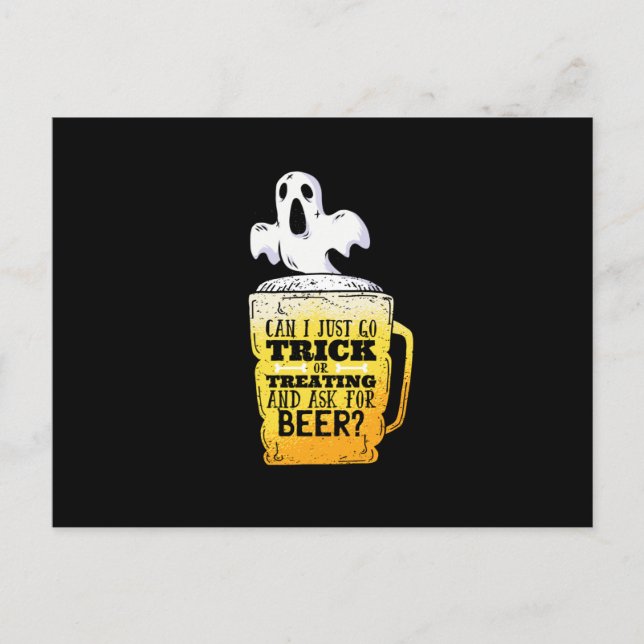 Bier probieren oder trinken postkarte (Vorderseite)