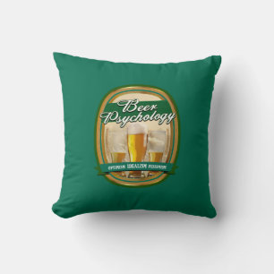 Bier Psychology Throw Kissen