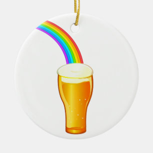 Bier Rainbow Keramik Ornament