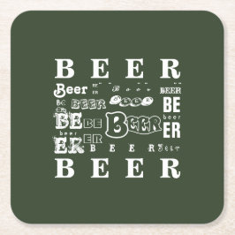 Bier Rechteckiger Pappuntersetzer