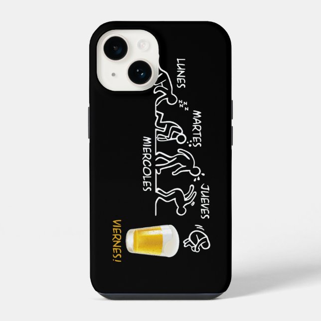 Bier-Revolution iPhone 14 Hülle (Rückseite)