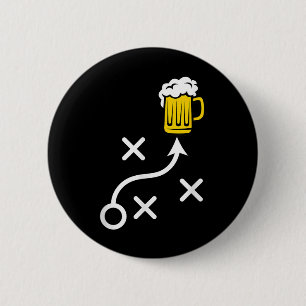 Bier-Route-Lauf lustiges Football-Playbook Button