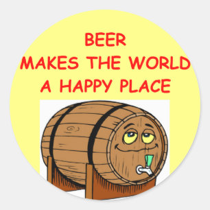 Bier Runder Aufkleber
