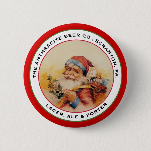 BIER SANTA BUTTON (Vorderseite)