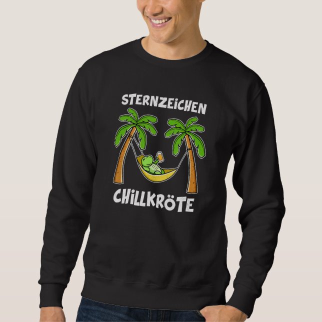Bier Schildkröte Schildkröte in Hammock Sweatshirt (Vorderseite)