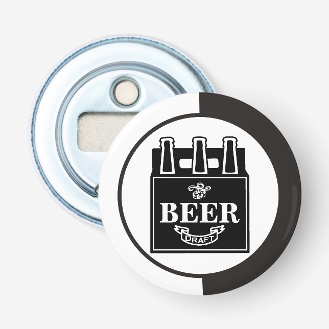 BIER - Sixpack Flaschen Flaschenöffner (Vorderseite)