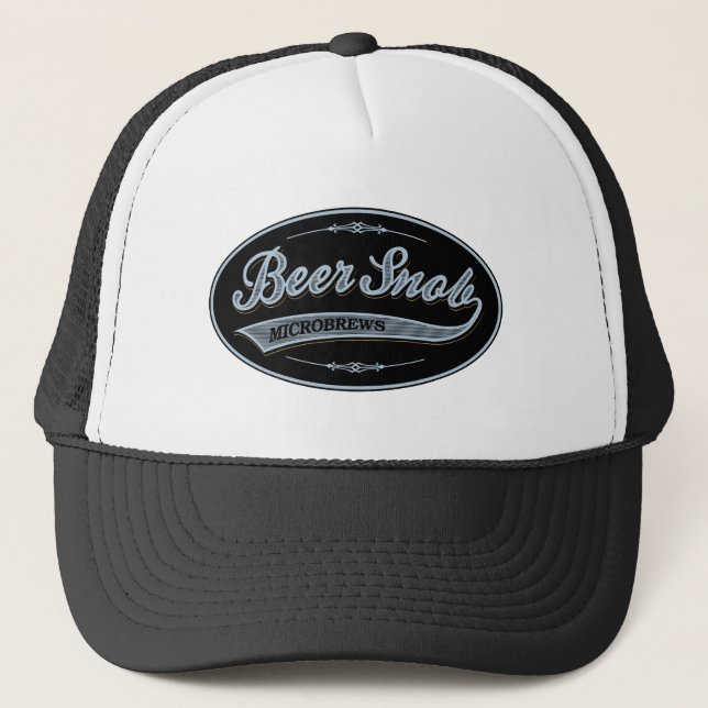 Bier-Snob Truckerkappe (Vorderseite)