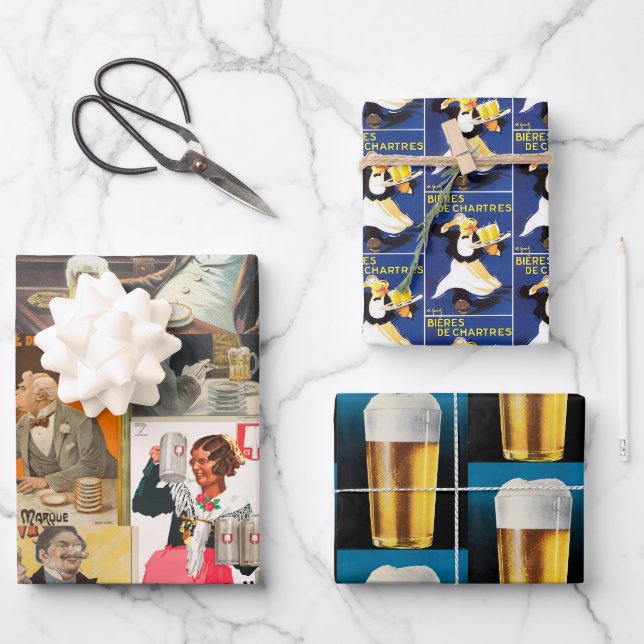 Bier-Sortenpaket Geschenkpapier Set (Vorderseite)