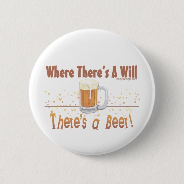 Bier-Spaß Button (Vorderseite)