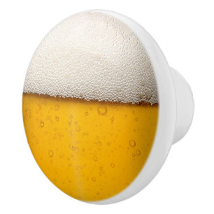 Bier sprudelt Hintergrund-Muster Keramikknauf