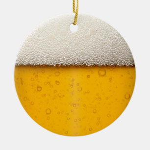 Bier sprudelt Nahaufnahme Keramikornament