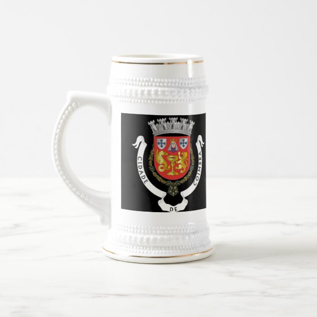 Bier Stein Coimbras Portugal Bierglas (Links)