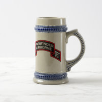 Bier Stein mit Firmenrolle