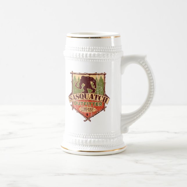 Bier Stein Sasquatch Outfitter Company Bierglas (Rechts)