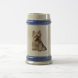 Bier Stein Yorkshires Terrier Yorkie Bierglas