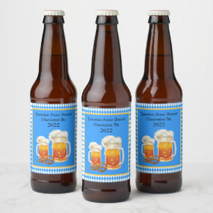 Bier Steins Oktoberfest Zuhause Brew Bierflaschenetikett