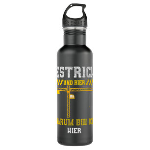 Bier, Strauß und Bier, ich.. Konstruktion Edelstahlflasche