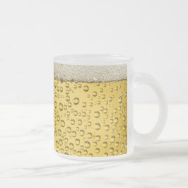 Bier Suds Blubbles Mattiert Glass Tasse
