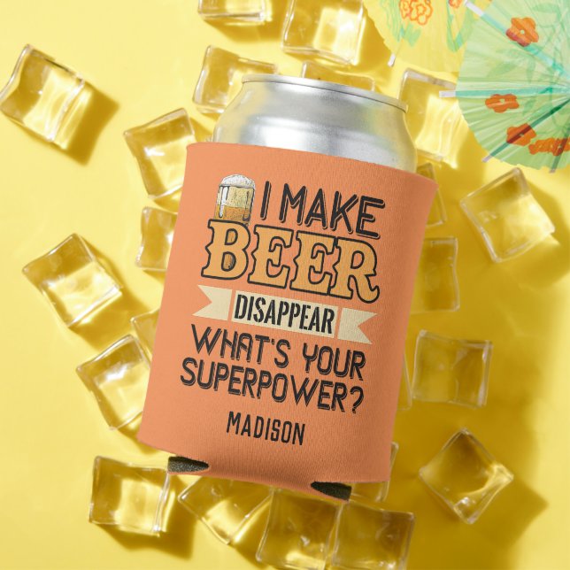 Bier Superpower individuelle Name Dosenkühler (In Situ Sommer)