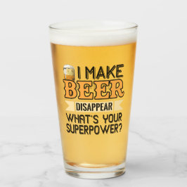Bier Superpower individuelle Name Glas