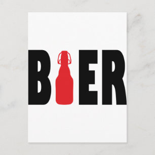 Bier-Symbol Postkarte