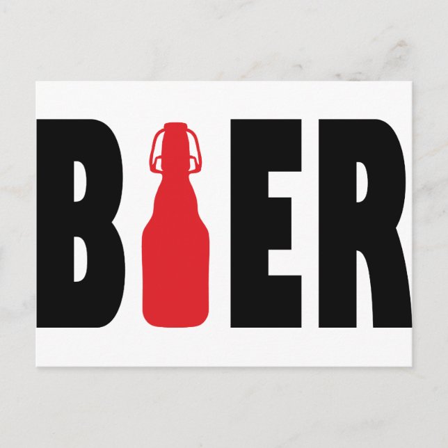 Bier-Symbol Postkarte (Vorderseite)