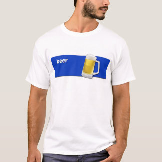 BIER T-Shirt mit Text- und Bier-Tassengraphik