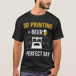 Bier Tag 3D-Drucken T-Shirt