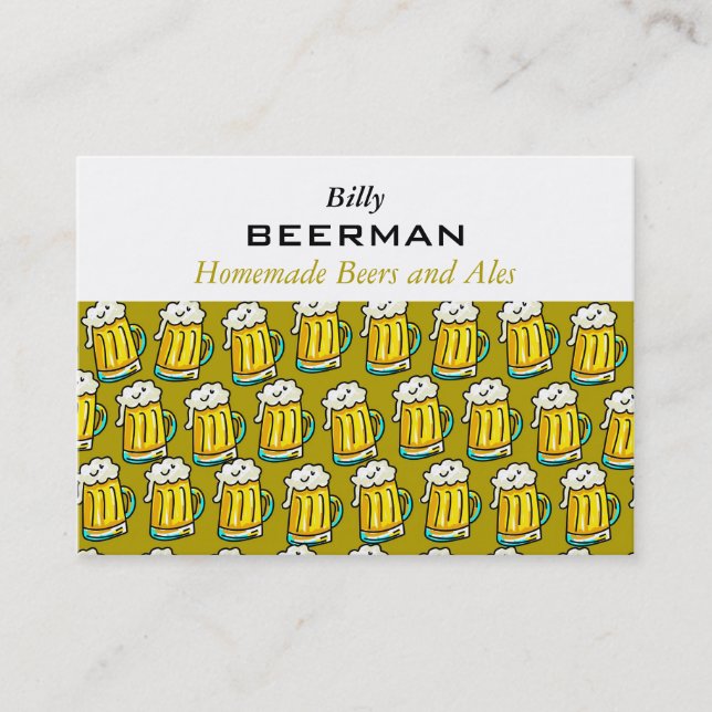 Bier-Tapete Visitenkarte (Vorderseite)