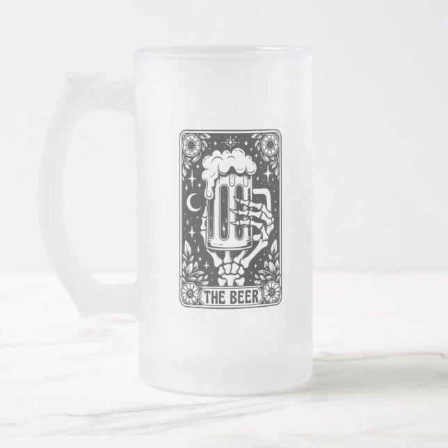 Bier-Tarot Mattglas Bierglas (Links)