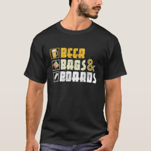 Bier Taschen und Bretter Ausblick auf das sonnige  T-Shirt
