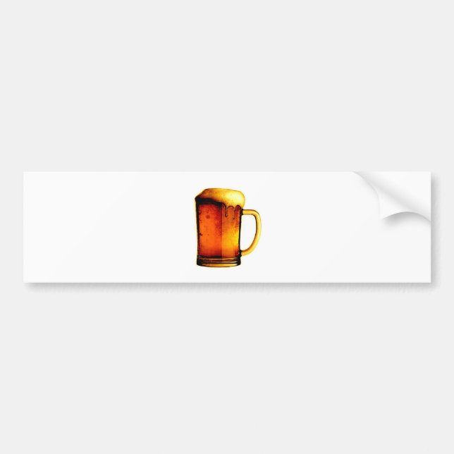 Bier-Tasse Autoaufkleber (Vorne)