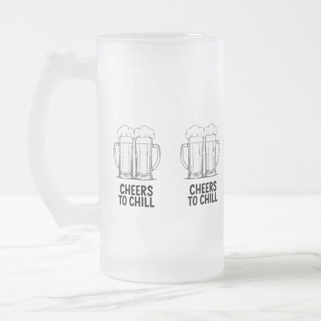 Bier-Tasse Clinking Design Mattglas Bierglas (Links)