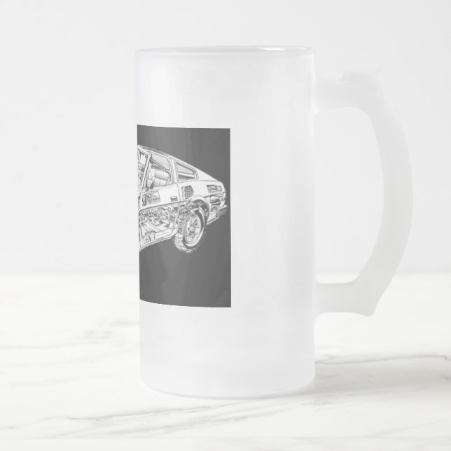 Bier-Tasse Datsun 280zx Mattglas Bierglas (Rechts)