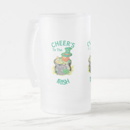 Bier-Tasse: Irish Cheer's Mattglas Bierglas